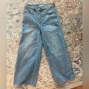 Madewell high waisted wide leg jeans